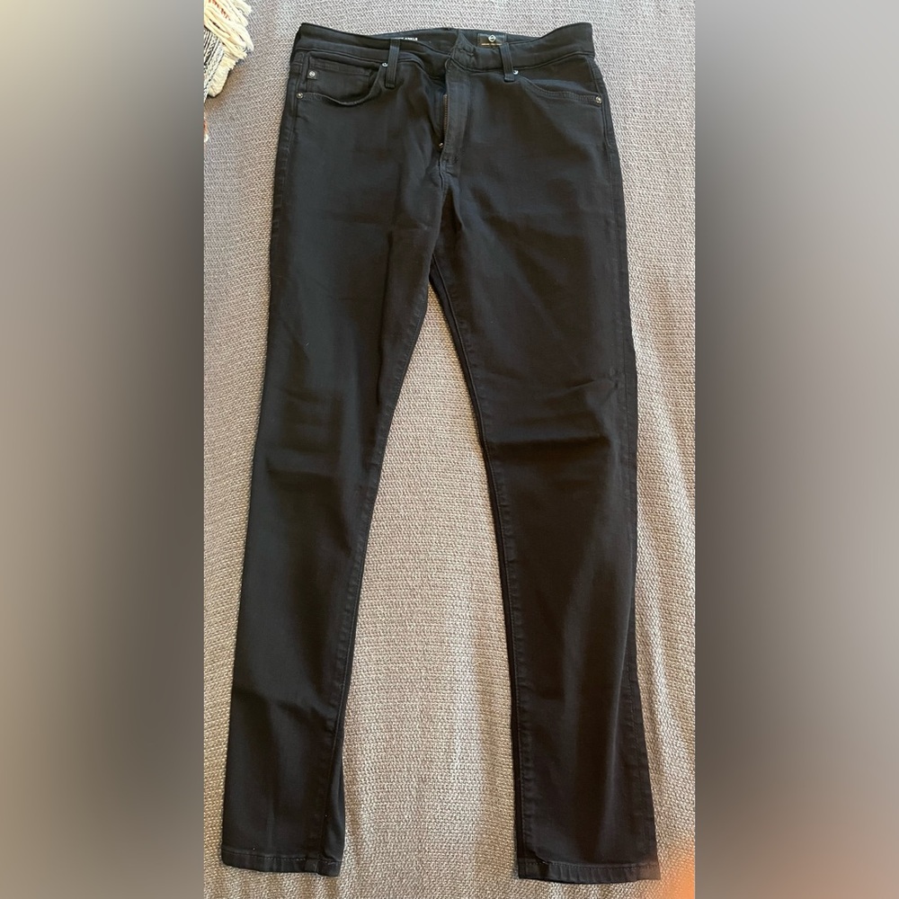 AG Farrah skinny ankle black denim